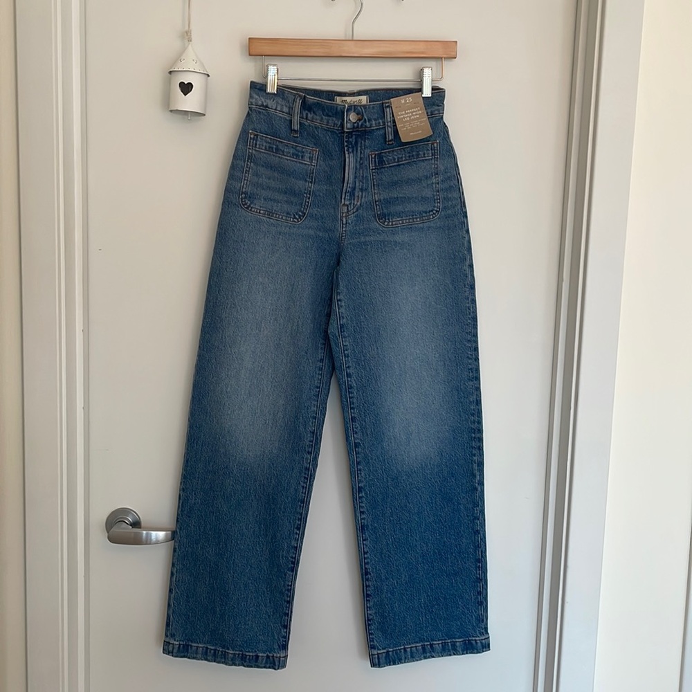 Madewell Emmett Wide-Leg Full Length Jean: Patch Pocket Edition